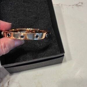 Bronze Milor Italy Black Spinel Bracelet